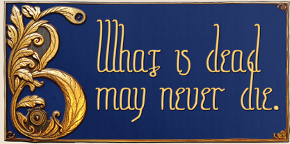 Signum Regis Font Poster 2