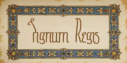Signum Regis Font Poster 1