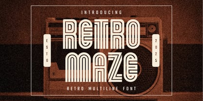 Retromaze Font Poster 1