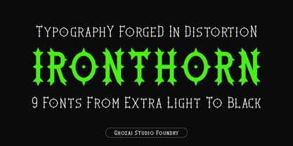 Ironthorn Font Poster 1