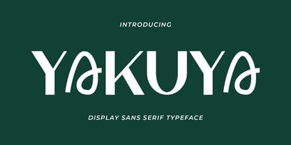 Yakuya Font Poster 1