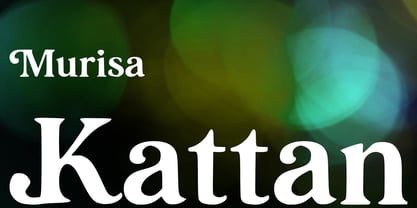 Murisa Kattan Font Poster 1