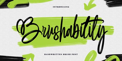Brushability Font Poster 1