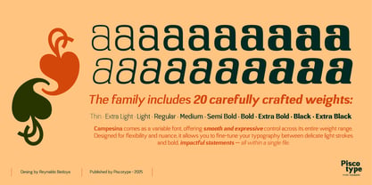 Campesina Font Poster 8
