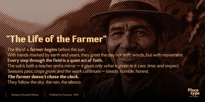 Campesina Font Poster 12