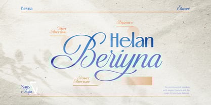 Beyna Elavani Font Poster 9
