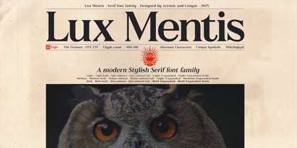 Lux Mentis Font Poster 1