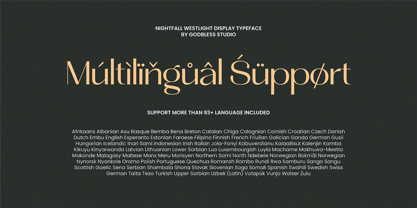 Nightfall Westlight Font Poster 15