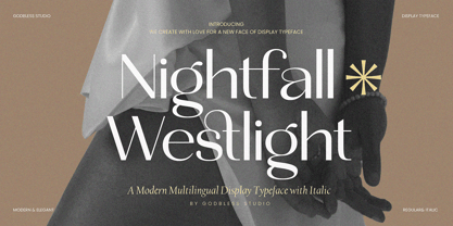 Nightfall Westlight Font Poster 1