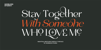 Nightfall Westlight Font Poster 11