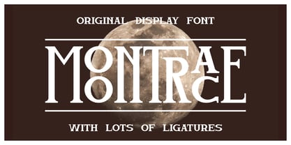 Moontrace Font Poster 1