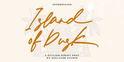 Island of Dusk Font Poster 1