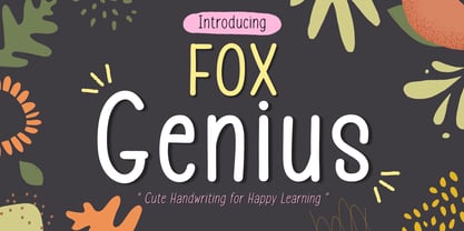 Fox Genius Font Poster 1