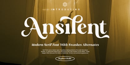 Ansilent Font Poster 1