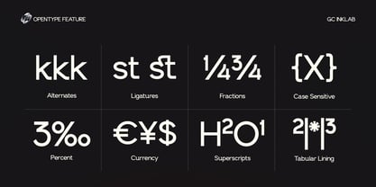 GC Inklab Font Poster 13