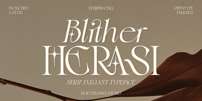 Blither Herasi Font Poster 1