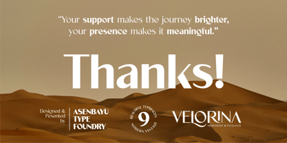 Velorina Font Poster 14