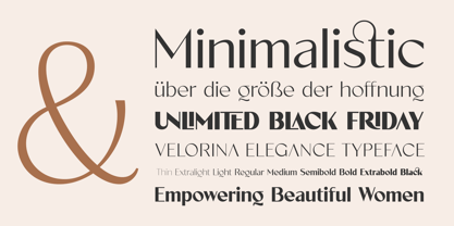 Velorina Font Poster 11