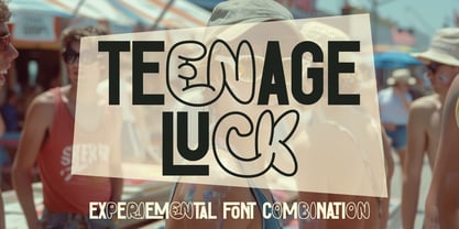 Teenage Luck Font Poster 1