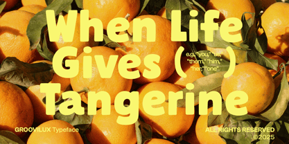 CF Groovilux Font Poster 7