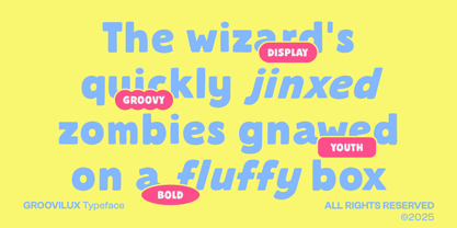 CF Groovilux Font Poster 2