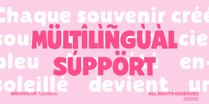 CF Groovilux Font Poster 3