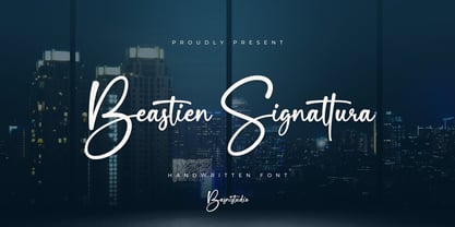 Beastien Signattura Font Poster 1