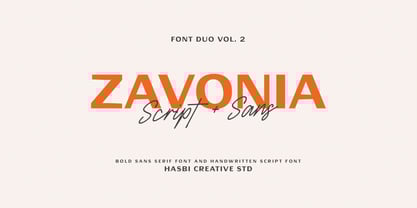 Zavonia Font Poster 1