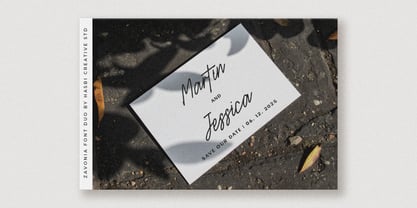 Zavonia Font Poster 9