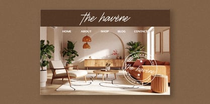 Zavonia Font Poster 5