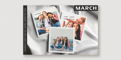 Zavonia Font Poster 8