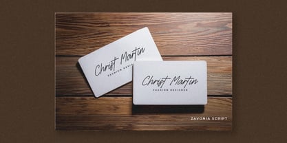 Zavonia Font Poster 10