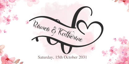 Beautiful Shakila Monogram Font Poster 3