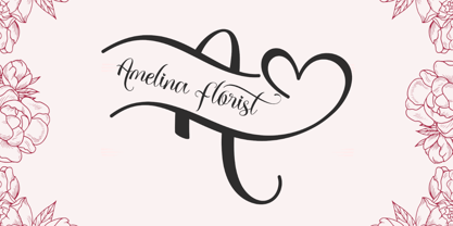 Beautiful Shakila Monogram Font Poster 2