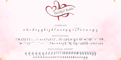 Beautiful Shakila Monogram Font Poster 6