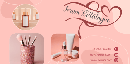 Beautiful Shakila Monogram Font Poster 4