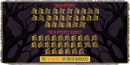Druid Tree Font Poster 5