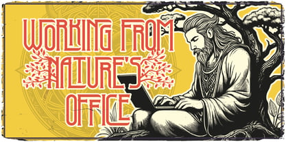 Druid Tree Font Poster 6