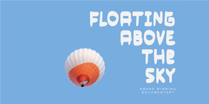 Heavy Clouds Font Poster 2