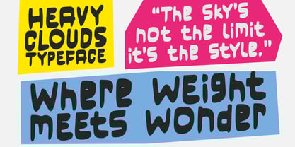 Heavy Clouds Font Poster 5