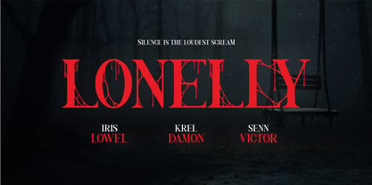 Nothing Inside Flat Font Poster 4