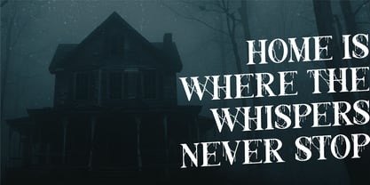 Nothing Inside Flat Font Poster 5