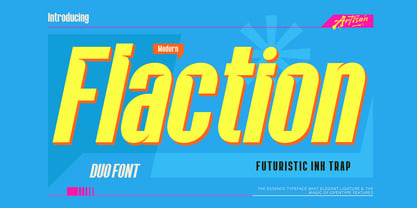 Flaction Font Poster 1