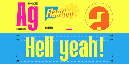 Flaction Font Poster 8