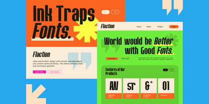 Flaction Font Poster 9