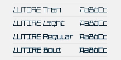 Lutire Font Poster 3
