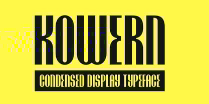 Kowern Font Poster 1