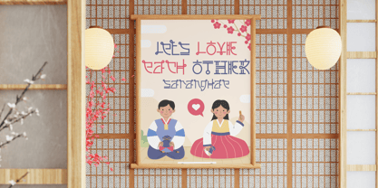 Drama Lines Font Poster 2