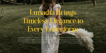 Lunadia Font Poster 2