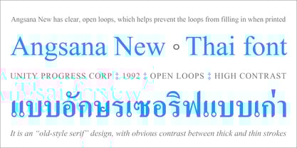 Angsana New Font Poster 3